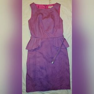 Purple belted dress